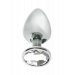 T370205 Анальная пробка с камнем MAI No.72 METAL PLUG WITH STONE S
