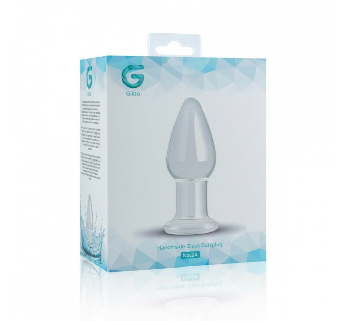 Анальная пробка из стекла Clear Glass Buttplug