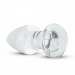 Анальная пробка из стекла Clear Glass Buttplug