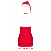 Комплект Obsessive Kissmas chemise Red® L/XL