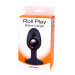 Анальная пробка с внутренним шариком ROLL PLAY EXTRA LARGE BLACK