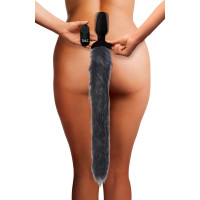 Анальная пробка хвостик с вибрацией Tailz Vibrating Anal Plug With Tail - Fox Анальная пробка хвостик с вибрацией Tailz Vibrating Anal Plug With Tail - Fox