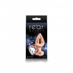 Анальная пробка NS Novelties REAR ASSETS ROSE GOLD HEART MEDIUM CLEAR