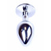 Анальная пробка с камнем Plug-Jewellery Silver PLUG- Clear размер S