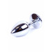 Анальная пробка с камнем Plug-Jewellery Silver PLUG- Clear размер S