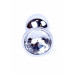 Анальная пробка с камнем Plug-Jewellery Silver PLUG- Clear размер S