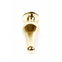 Анальна пробка з рожевим каменем Plug-Jewellery Gold BUTT PLUG-Pink