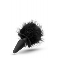 Анальная пробка, заячий хвостик, черный ANAL ADVENTURES PLATINUM RABBIT TAIL PLUG