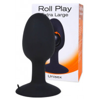 Анальна пробка із внутрішньою кулькою ROLL PLAY EXTRA LARGE BLACK