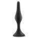 Анальный плаг Anal Adventures Platinum Silicone черный, 10.8 х 2.5 см