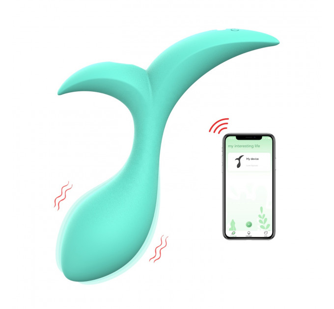 Анальний вібратор Every Night Toys Sally з дистанційним керуванням, бірюзовий, 10 режимів вібрації