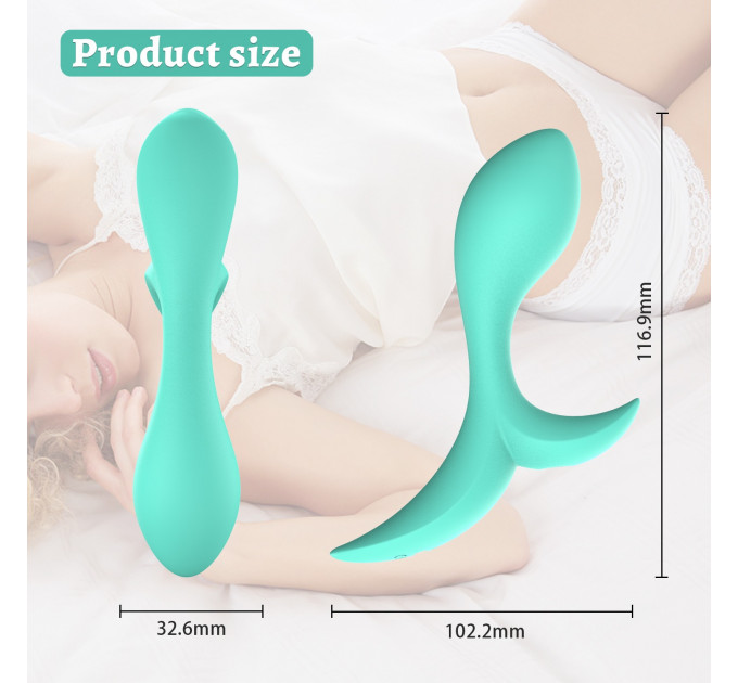 Анальний вібратор Every Night Toys Sally з дистанційним керуванням, бірюзовий, 10 режимів вібрації