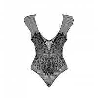 Боди ObsessiveB112 teddy black S/M/L