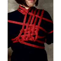 Бандажная веревка Taboom Bondage Ropes, 10 м х 7 мм, красная