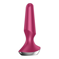 Анальна пробка з функцією керування зі смартфона Satisfyer Vibrator ilicious 2, бордовий