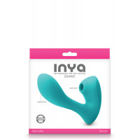 Двойной вибратор с вакуумной стимуляций NS Novelties INYA SONNET TEAL
