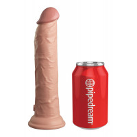 Элитный реалистичный силиконовый фаллоимитатор Pipedream King Cock телесный