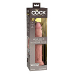 Элитный реалистичный силиконовый фаллоимитатор Pipedream King Cock телесный