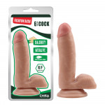 Фаллоимитатор реалистичный с мошонкой Chisa Fashion Dude 6.7 Cock на присоске, бежевый