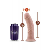 Фалоімітатор реалістичний на присосці Blush Dr. Skin бежевий, 20.3 х 5 см