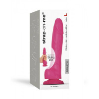 Фалоімітатор реалістичний розмір L Strap-On-Me на присосці, рожевий, 14.2 х 4.1 см