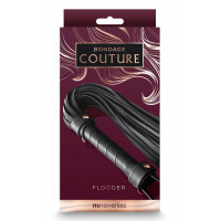 Флоггер NS Novelties BONDAGE COUTURE FLOGGER BLACK