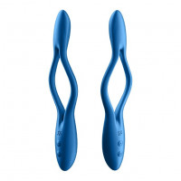 Гнущийся универсальный вибратор (эрекционное кольцо) SATISFYER ELASTIC JOY BLUE
