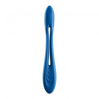 Гнущийся универсальный вибратор (эрекционное кольцо) SATISFYER ELASTIC JOY BLUE