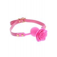 Кляп силіконовий Трояндочка Taboom Rose Ball Gag, рожевий