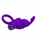 Кільце ерекційне у вигляді кролика Pretty Love Vibrant Penis Ring 1 фіолетове