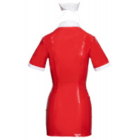 Костюм медсестры красный виниловый Black Level Vinyl Nurse 2 предмета, M