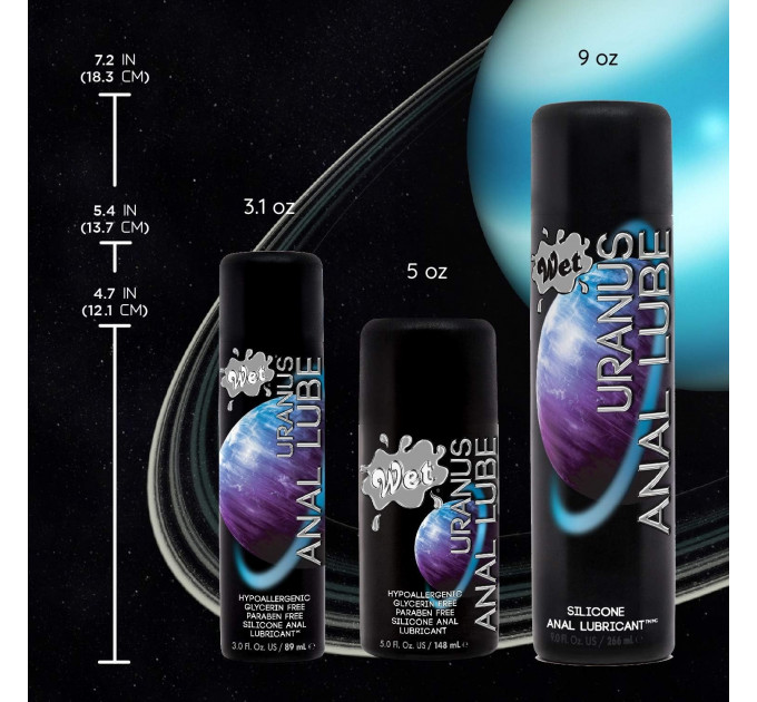 Лубрикант анальный на силиконовой основе Wet Uranus, 148 мл