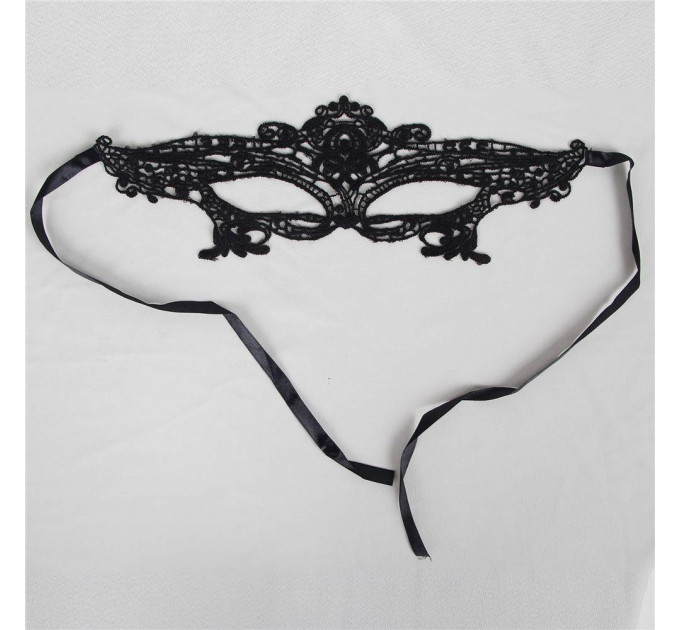 Маски на очі Star Night мереживні, чорні, 2 шт (без коробки)