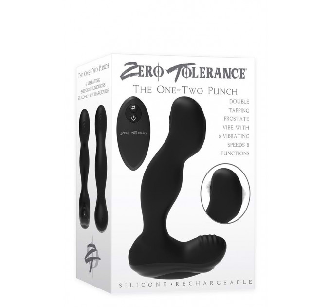 Массажер простаты перезаряжаемый Zero Tolerance, черный