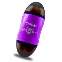 Мастурбатор Вагина и Анус Chisа Portable Happy Cup с вибрацией, бежевый