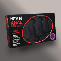 Набір анальних пробок із силікону Nexus Anal Starter Kit, 3 шт.