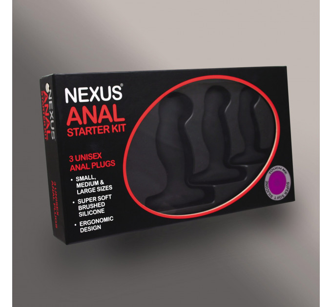 Набір анальних пробок із силікону Nexus Anal Starter Kit, 3 шт.