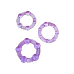 Набор эрекционных колец STAY HARD BEADED PURPLE Набор эрекционных колец STAY HARD BEADED PURPLE
