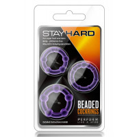 Набір ерекційних кілець Blush Stay Hard 3 шт., пурпурні