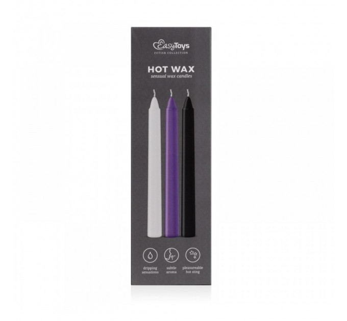 Набір свічок низькотемпературних 3 шт Sensual Hot Wax Candlesм
