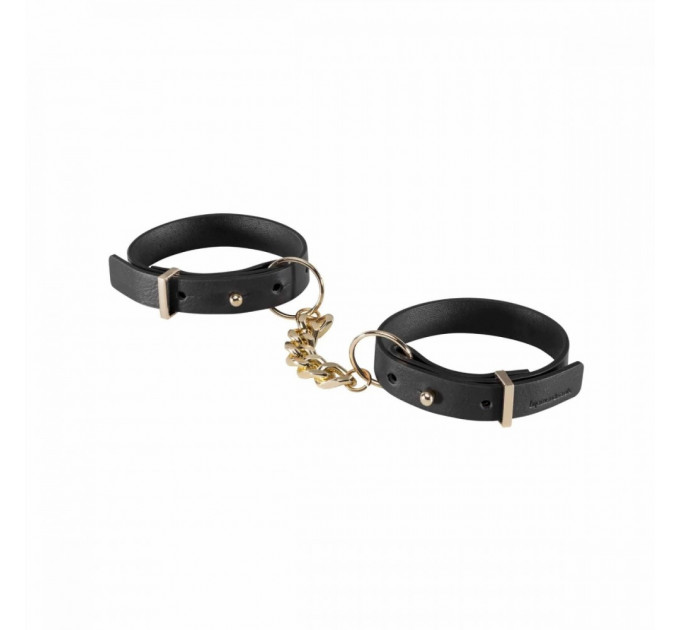Наручники из экокожи Bijoux Indiscrets Maze – Thin Handcuffs Black