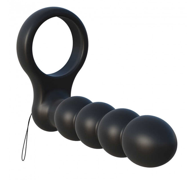 Насадка для двойного проникновения Pipedream C-Ringz Remote Control Double Penetrator Dildo, Black