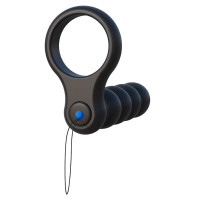 Насадка для двойного проникновения Pipedream C-Ringz Remote Control Double Penetrator Dildo, Black
