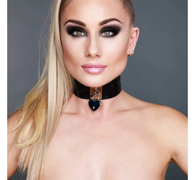 Ошейник Kinky Diva Collar Мe! с замочком и ключиком, черный