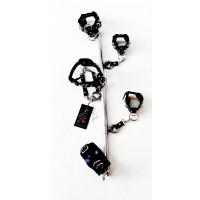 Розпірка із фіксаторами Candy Hero THOLD2 натуральна шкіра чорна