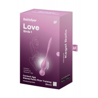 Смарт-шарики Кегеля Satisfyer Love Birds 1 с вибрацией, розовые