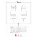 Сорочка Obsessive Wonderia chemise & thong black L/XL