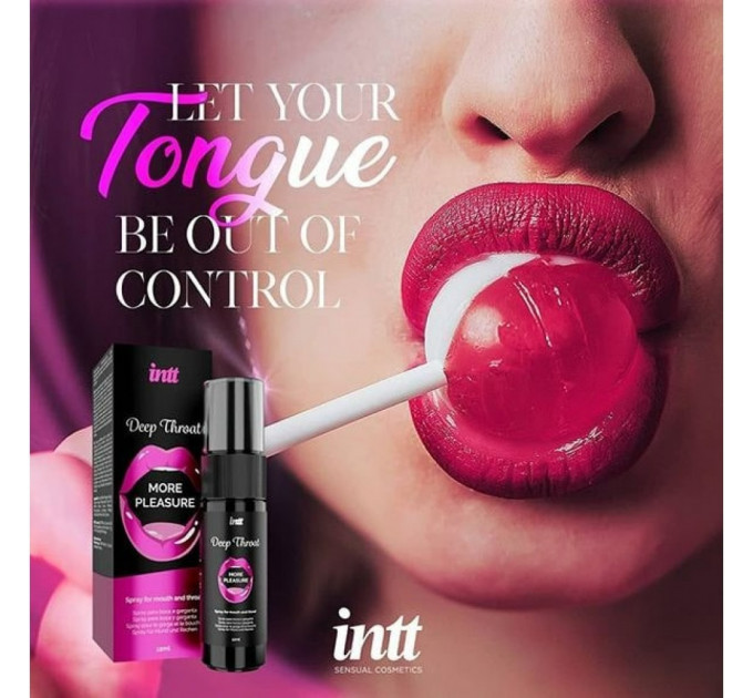 Спрей для оральних пестощів Intt Deep Throat освіжаюча м'ята