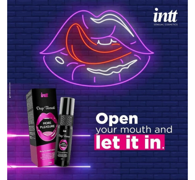 Спрей для оральних пестощів Intt Deep Throat освіжаюча м'ята