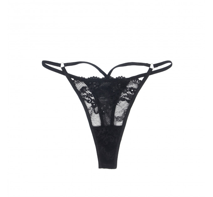 Стринги мереживні Star Night, чорні, S